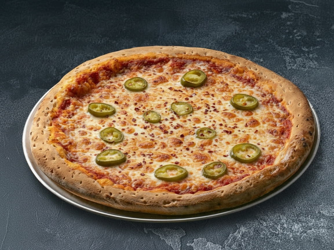 פיצה עם תוספת פלפל חריף